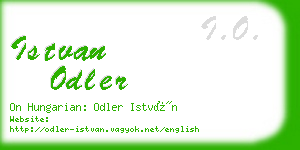 istvan odler business card